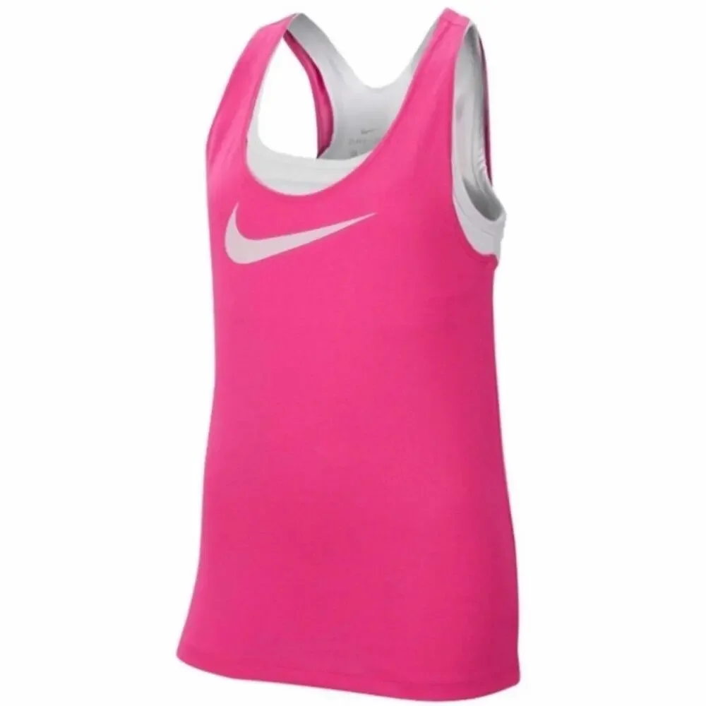 NIKE DRI-FIT Girls XL Pink Training Tank Top